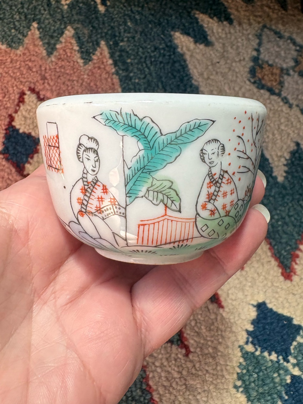 Vintage F.S. Louie Asian Restaurantware Chinese Restaurant Tea Cup